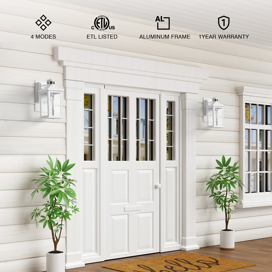 VIANIS Motion Sensor Outdoor Light Fixture for Garage, Porch, House