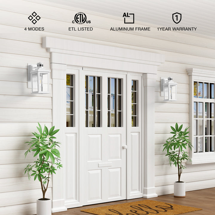 VIANIS Motion Sensor Outdoor Light Fixture for Garage, Porch, House