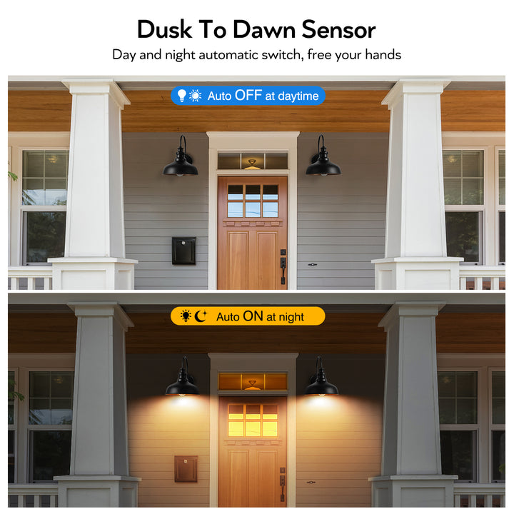 VIANIS Dusk to Dawn Outdoor Barn Lights