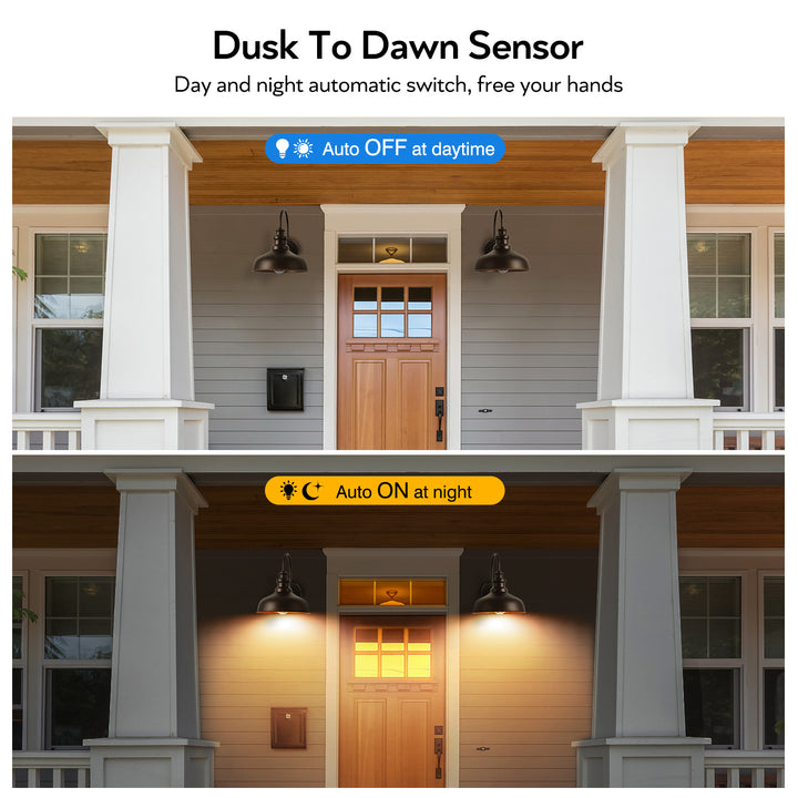 VIANIS Dusk to Dawn Outdoor Barn Lights