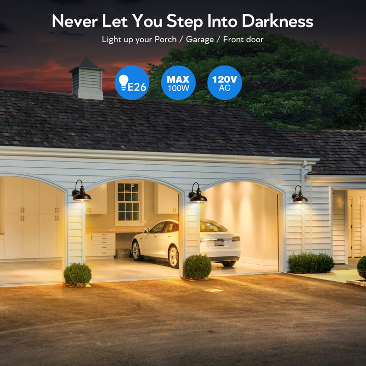 VIANIS Dusk to Dawn Outdoor Barn Lights