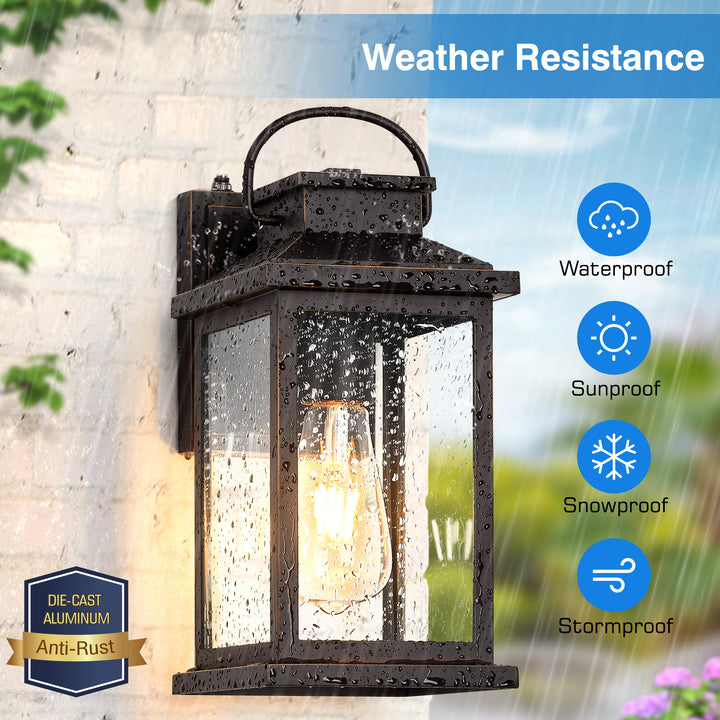 VIANIS Dusk to Dawn Sensor Outdoor Wall Light for House