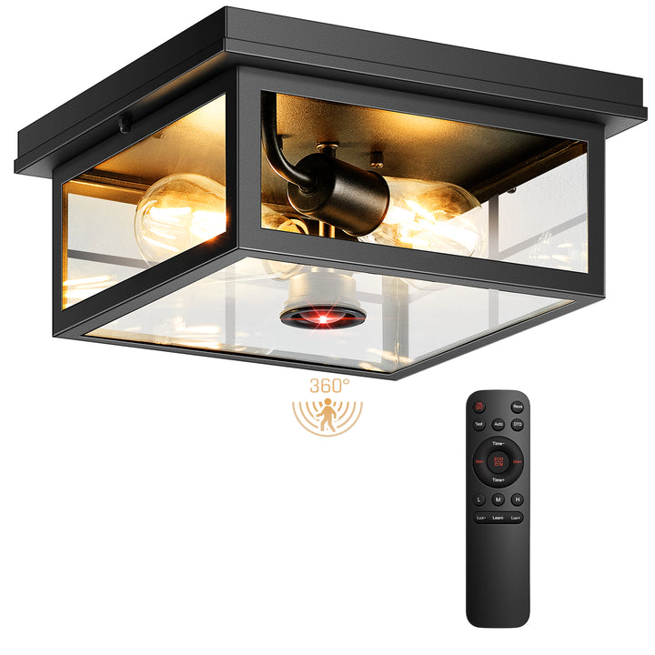 VIANIS Motion Sensor Outdoor Flush Mount Ceiling Lighting