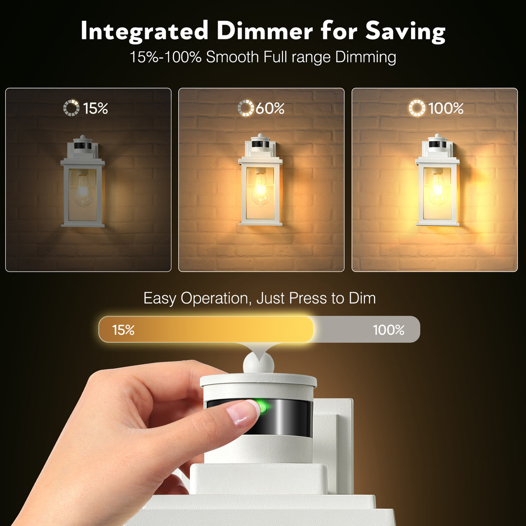 VIANIS Motion Sensor Outdoor Light Fixture for Garage, Porch, House