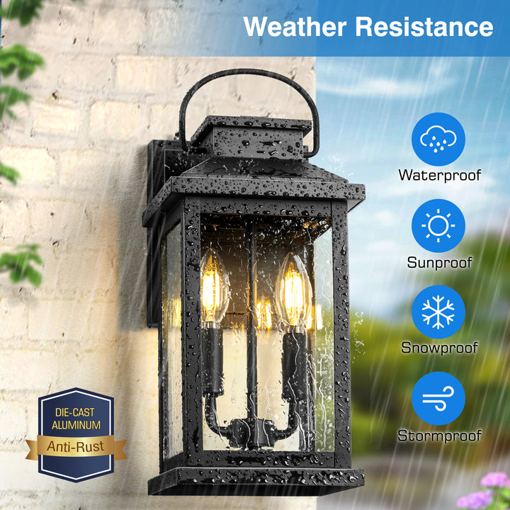 VIANIS Large Dusk to Dawn Outdoor Light Fixture