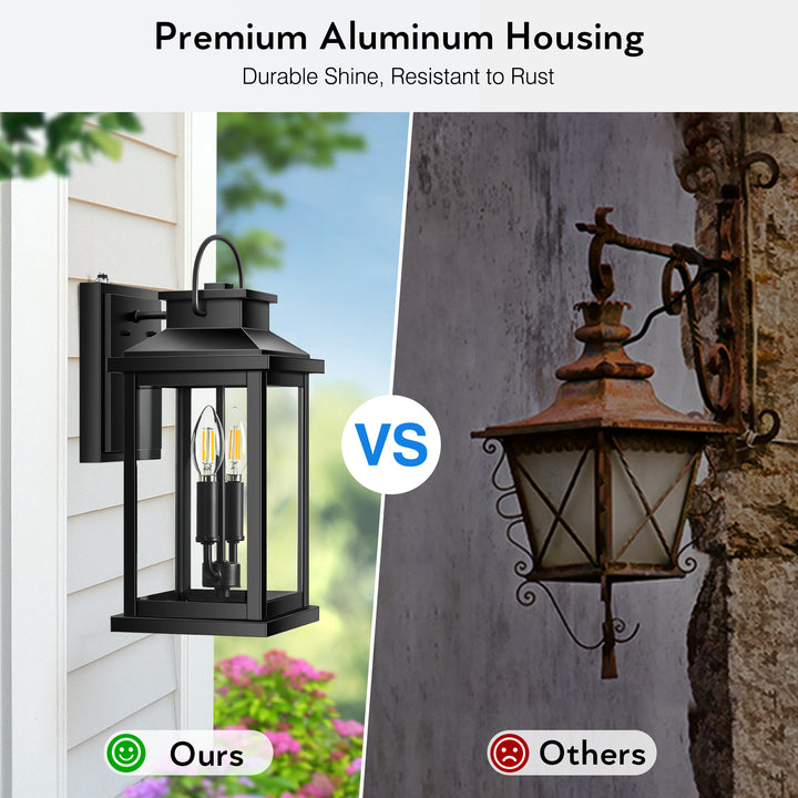 VIANIS Large Dusk to Dawn Outdoor Light Fixture