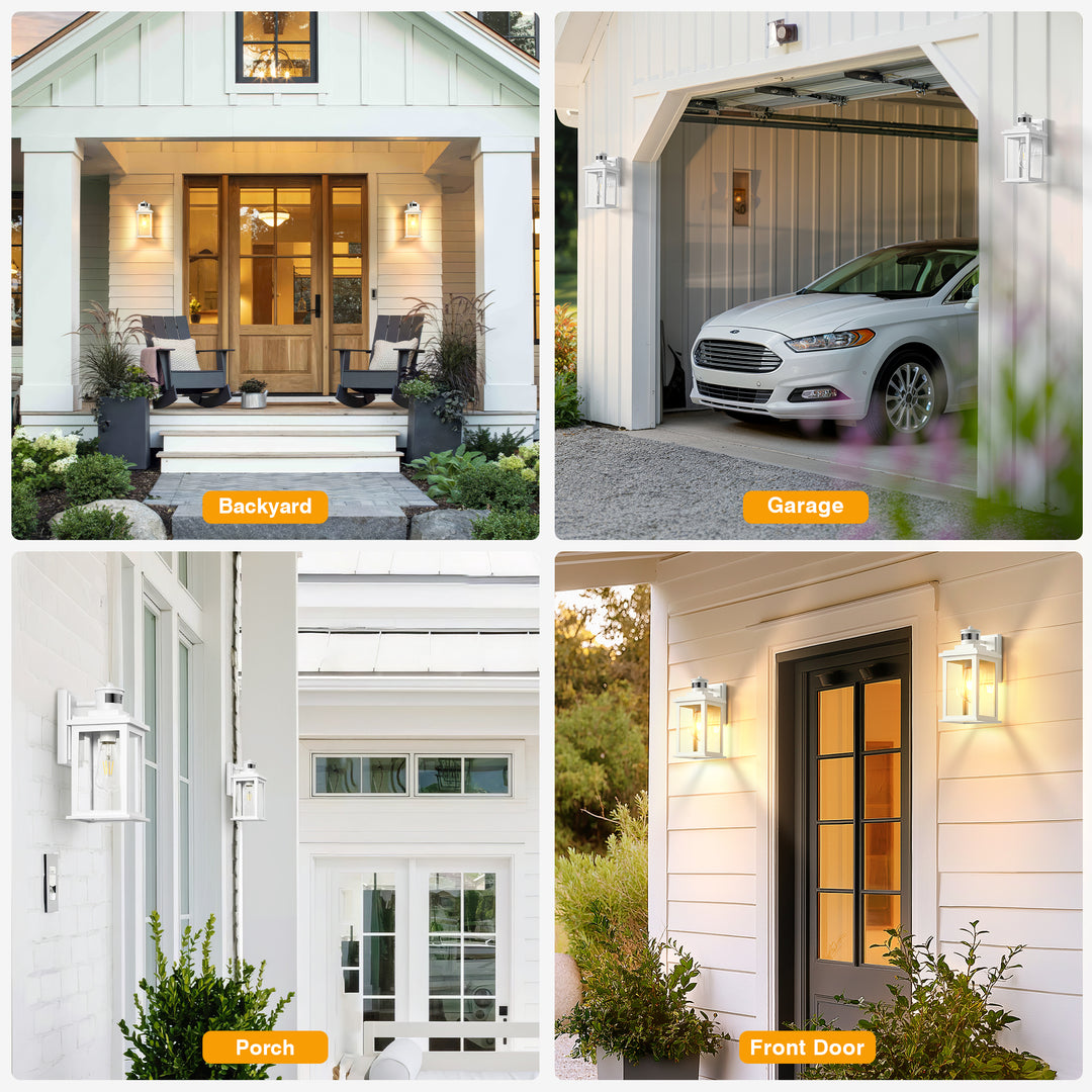 VIANIS Motion Sensor Outdoor Light Fixture for Garage, Porch, House