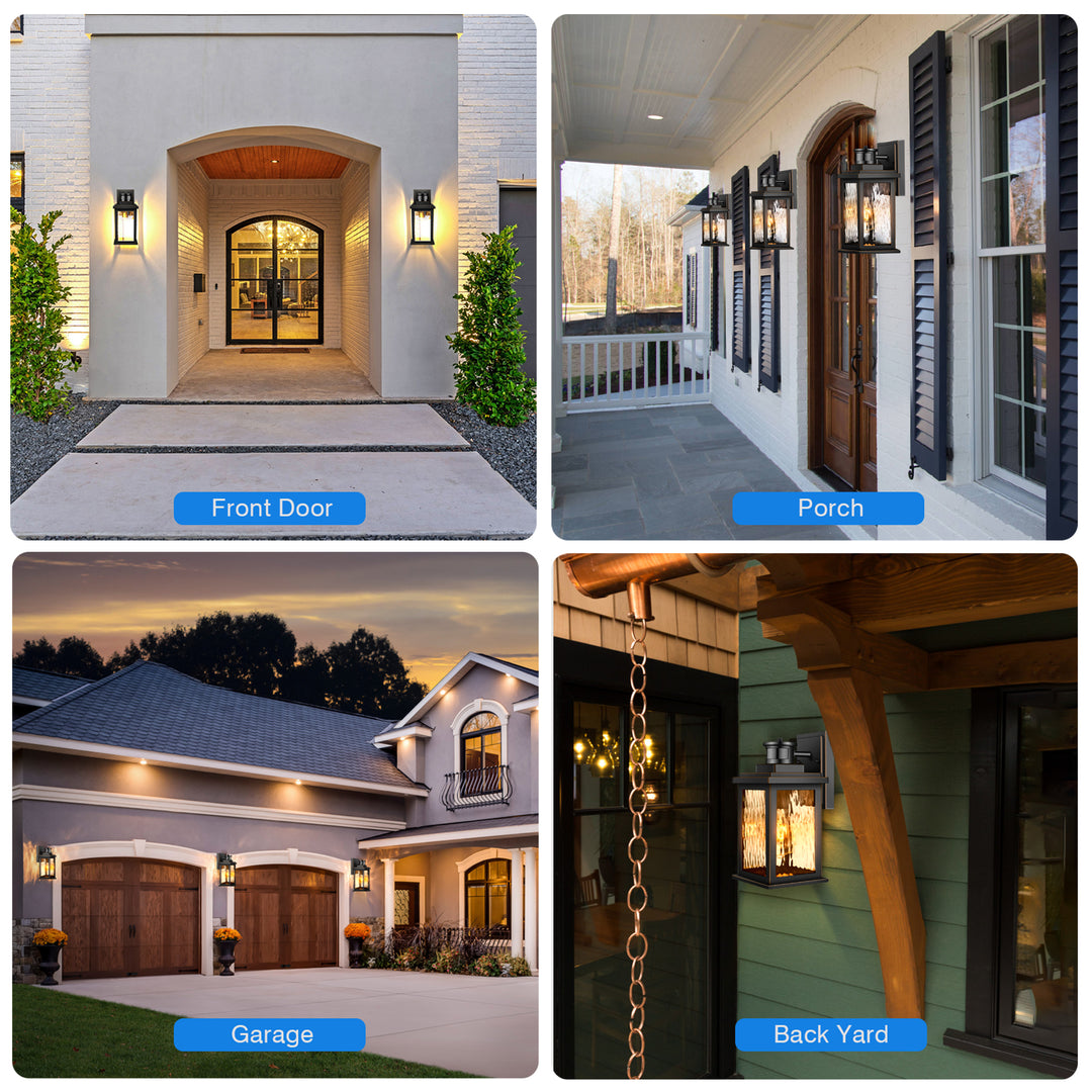 VIANIS Motion Sensor Outdoor Wall Light with Dusk-to-Dawn Sensor