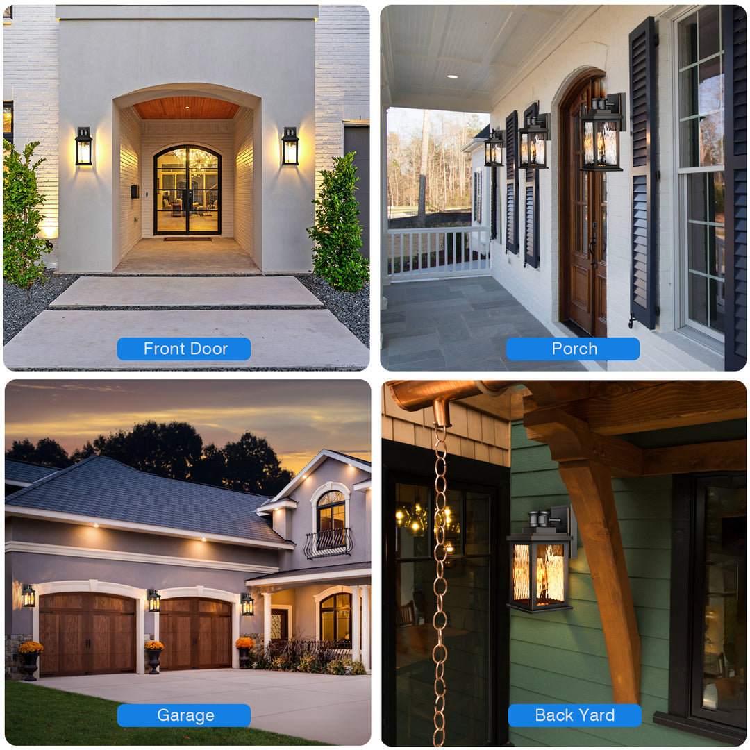 VIANIS Motion Sensor Outdoor Wall Light with Dusk-to-Dawn Sensor