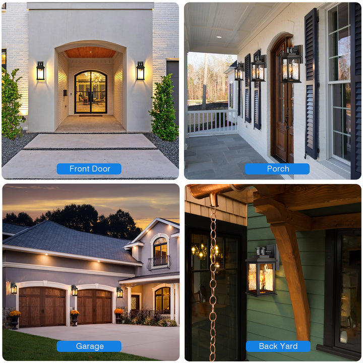 VIANIS Motion Sensor Outdoor Wall Light with Dusk-to-Dawn Sensor
