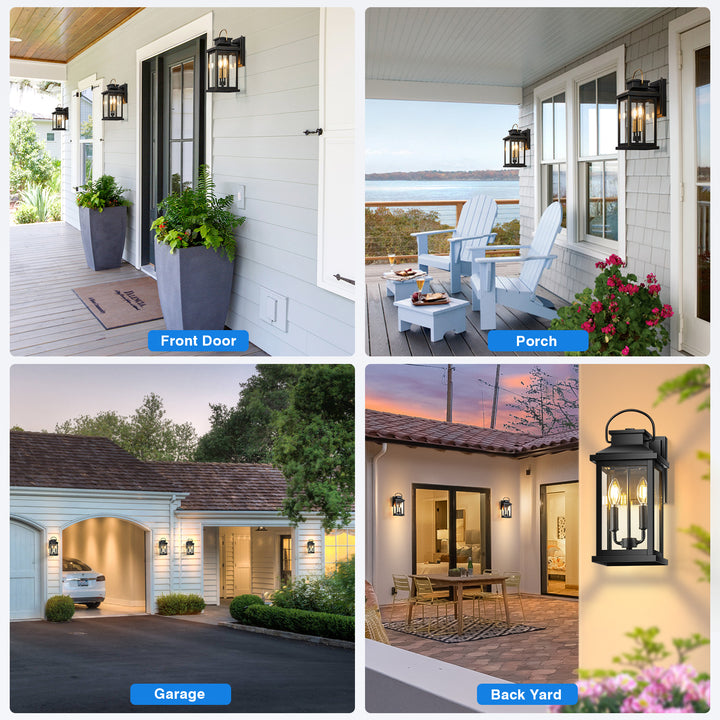 VIANIS Large Dusk to Dawn Outdoor Light Fixture