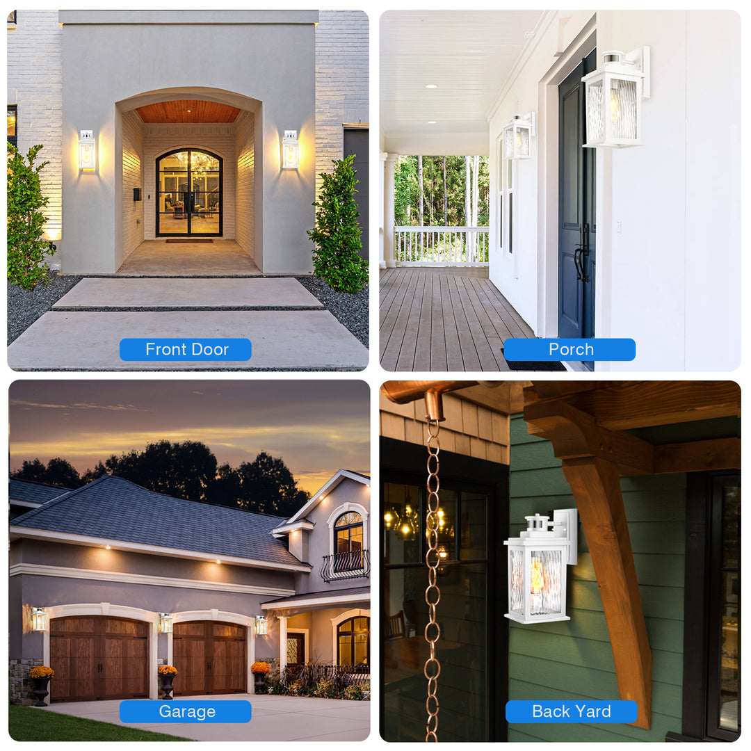 VIANIS Motion Sensor Outdoor Wall Light with Dusk-to-Dawn Sensor