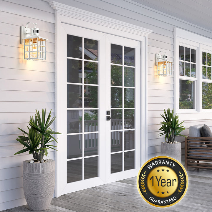 VIANIS Motion Sensor LED Outdoor Wall Lantern with Dusk-to-Dawn