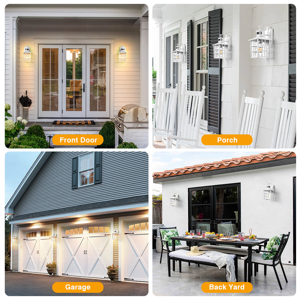 VIANIS Motion Sensor LED Outdoor Wall Lantern with Dusk-to-Dawn