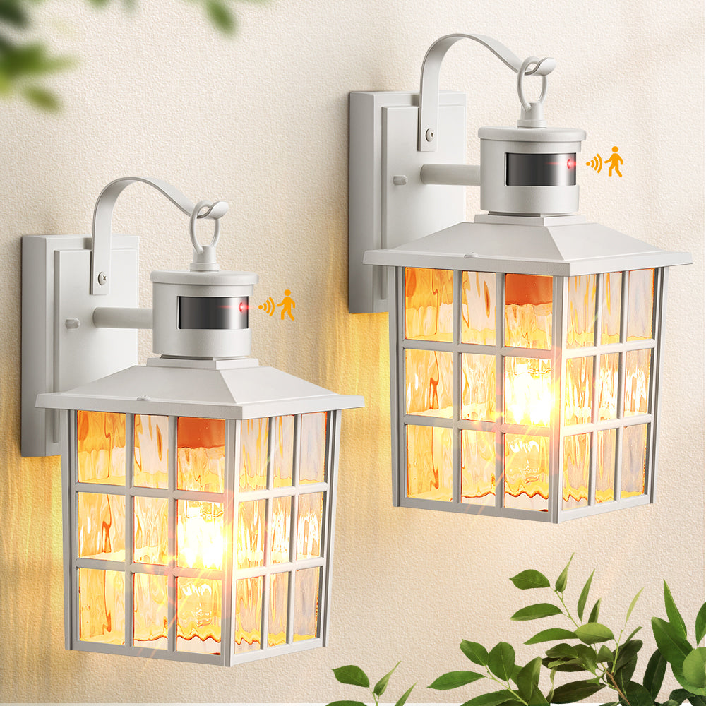 VIANIS Motion Sensor LED Outdoor Wall Lantern with Dusk-to-Dawn