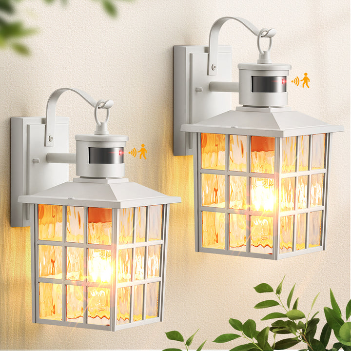 VIANIS Motion Sensor LED Outdoor Wall Lantern with Dusk-to-Dawn