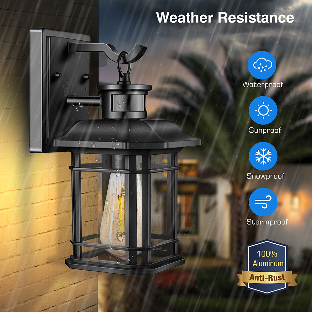 VIANIS Outdoor Wall Lantern With Motion Sensor and Dusk to Dawn