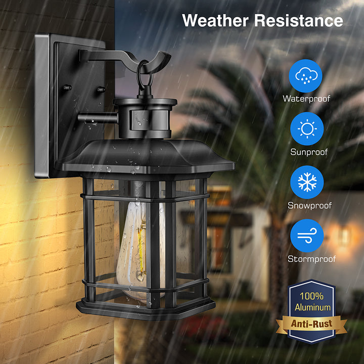 VIANIS Outdoor Wall Lantern With Motion Sensor and Dusk to Dawn