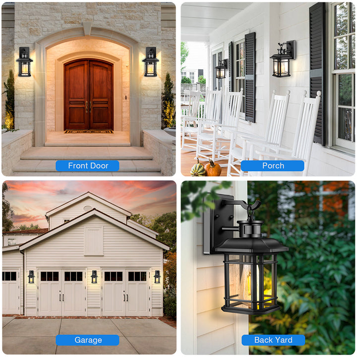 VIANIS Outdoor Wall Lantern With Motion Sensor and Dusk to Dawn