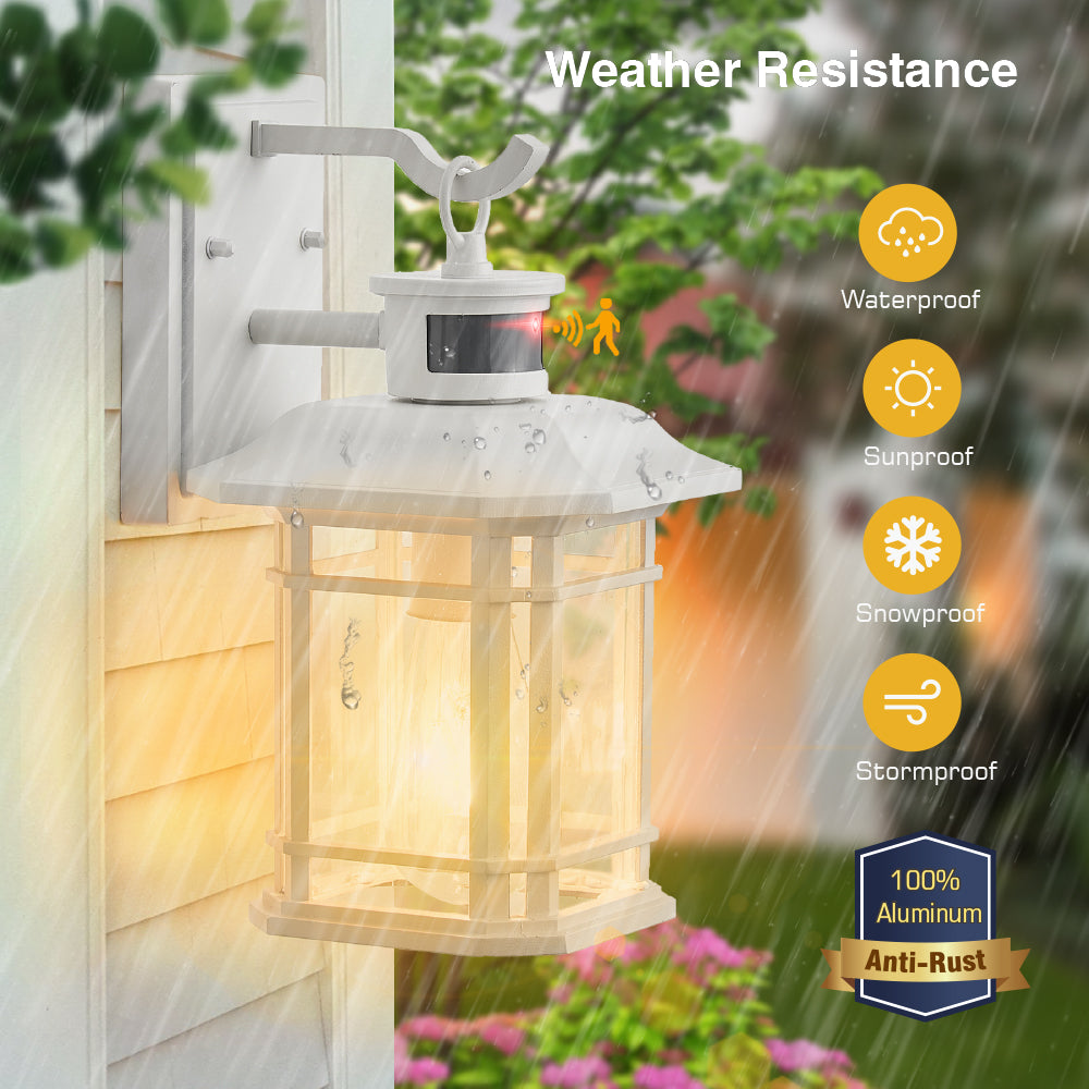 VIANIS Outdoor Wall Lantern With Motion Sensor and Dusk to Dawn