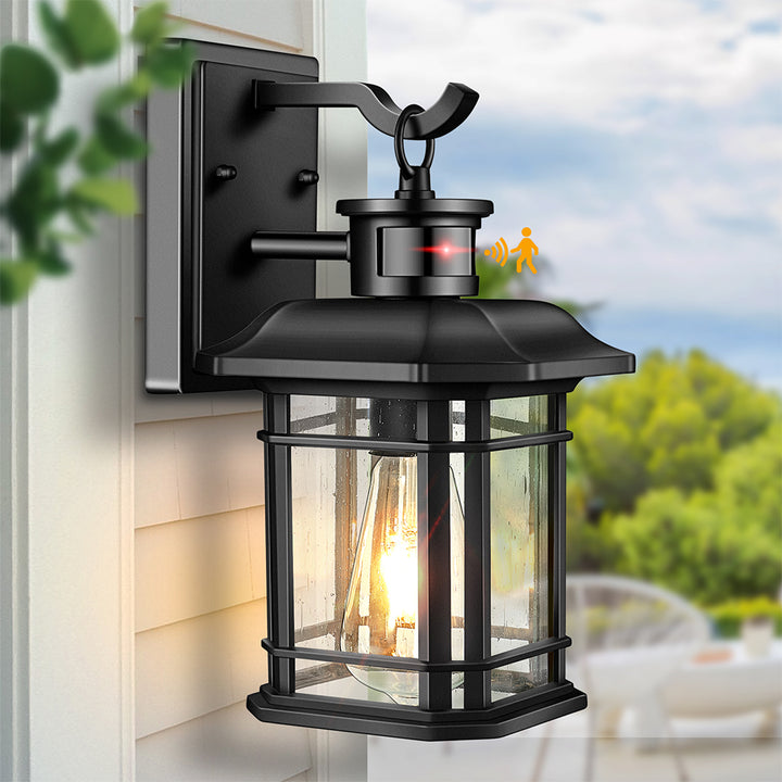 VIANIS Outdoor Wall Lantern With Motion Sensor and Dusk to Dawn