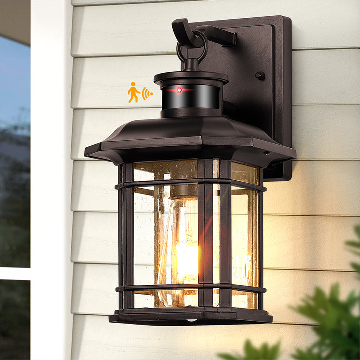 VIANIS Outdoor Wall Lantern With Motion Sensor and Dusk to Dawn