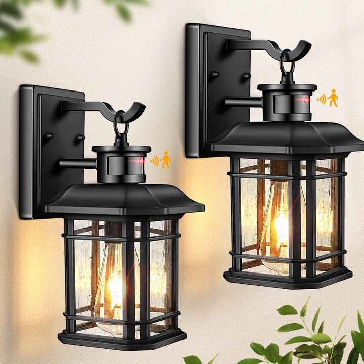 VIANIS Outdoor Wall Lantern With Motion Sensor and Dusk to Dawn