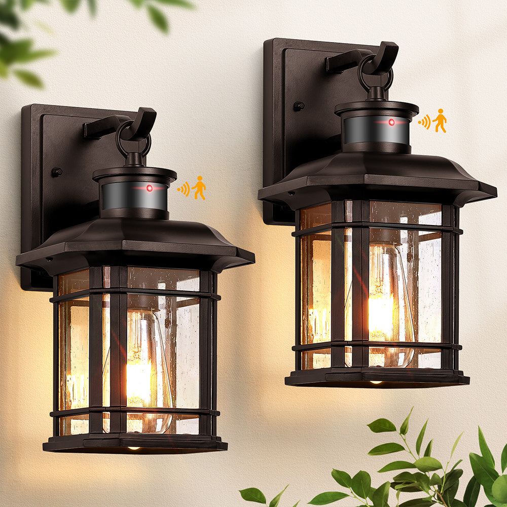 VIANIS Outdoor Wall Lantern With Motion Sensor and Dusk to Dawn