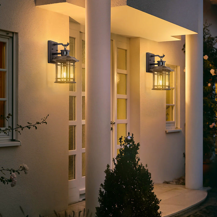 VIANIS Outdoor Wall Lantern With Motion Sensor and Dusk to Dawn