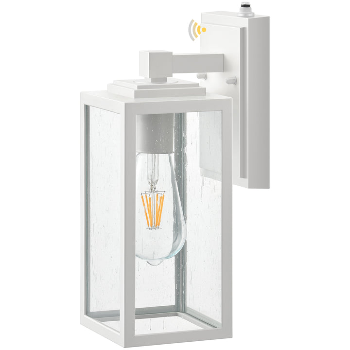 VIANIS Modern Black Dusk to Dawn Outdoor Wall Lantern