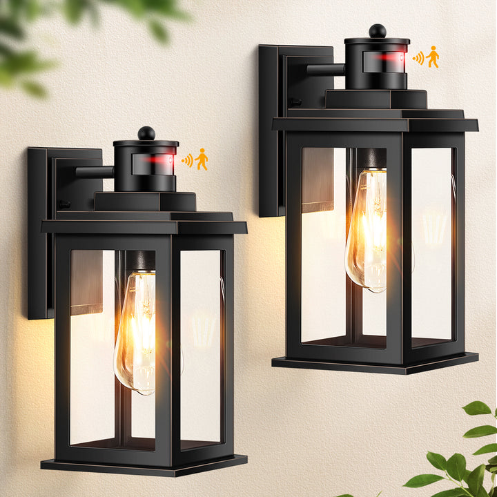 VIANIS Motion Sensor Outdoor Light Fixture for Garage, Porch, House