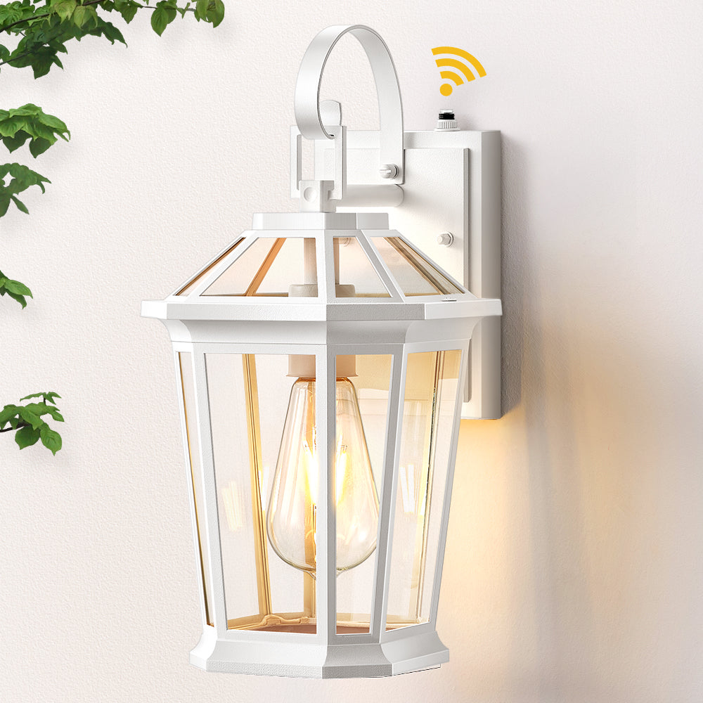 VIANIS Black Aluminum Dusk to Dawn Outdoor Coach Light