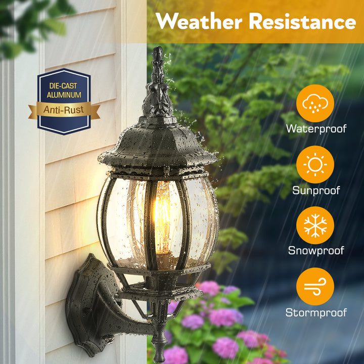 VIANIS Dusk to Dawn Outdoor Porch Light for House