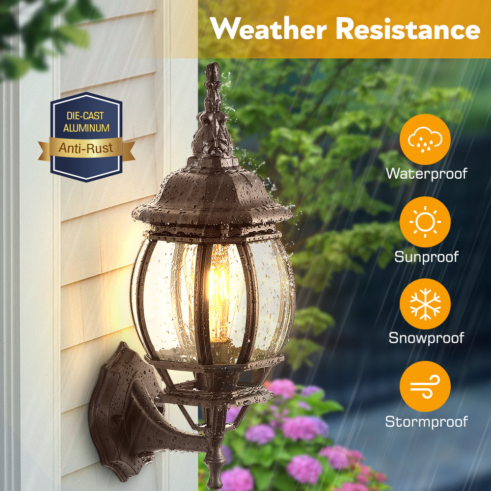 VIANIS Dusk to Dawn Outdoor Porch Light for House