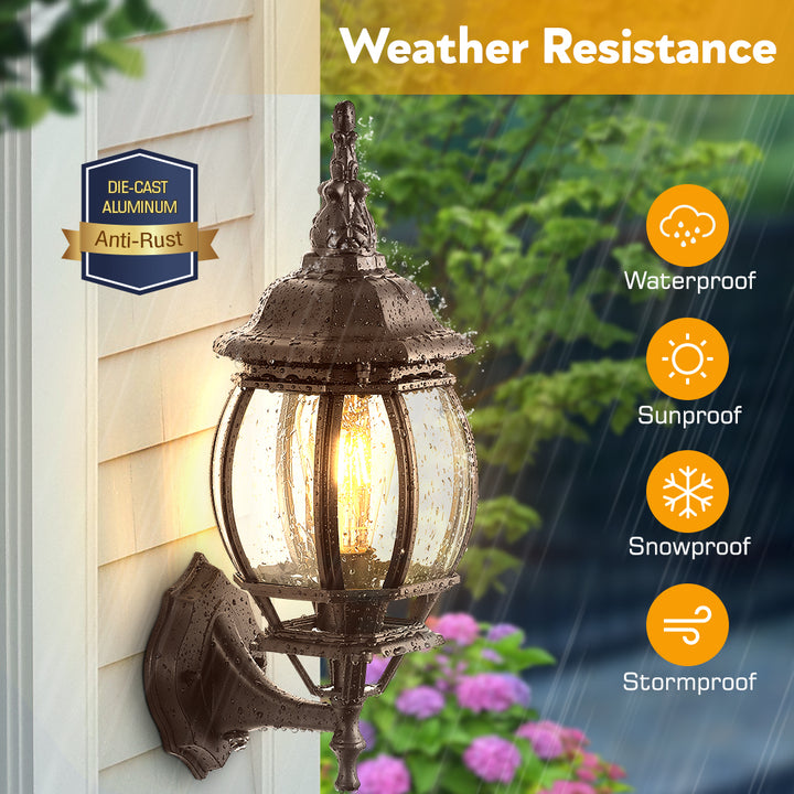VIANIS Dusk to Dawn Outdoor Porch Light for House