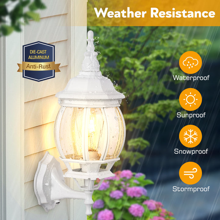 VIANIS Dusk to Dawn Outdoor Porch Light for House