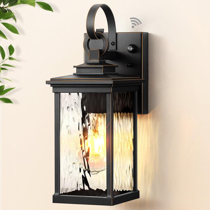 VIANIS Dusk to Dawn Outdoor Wall Lantern, Exterior Light Fixtures for Garage