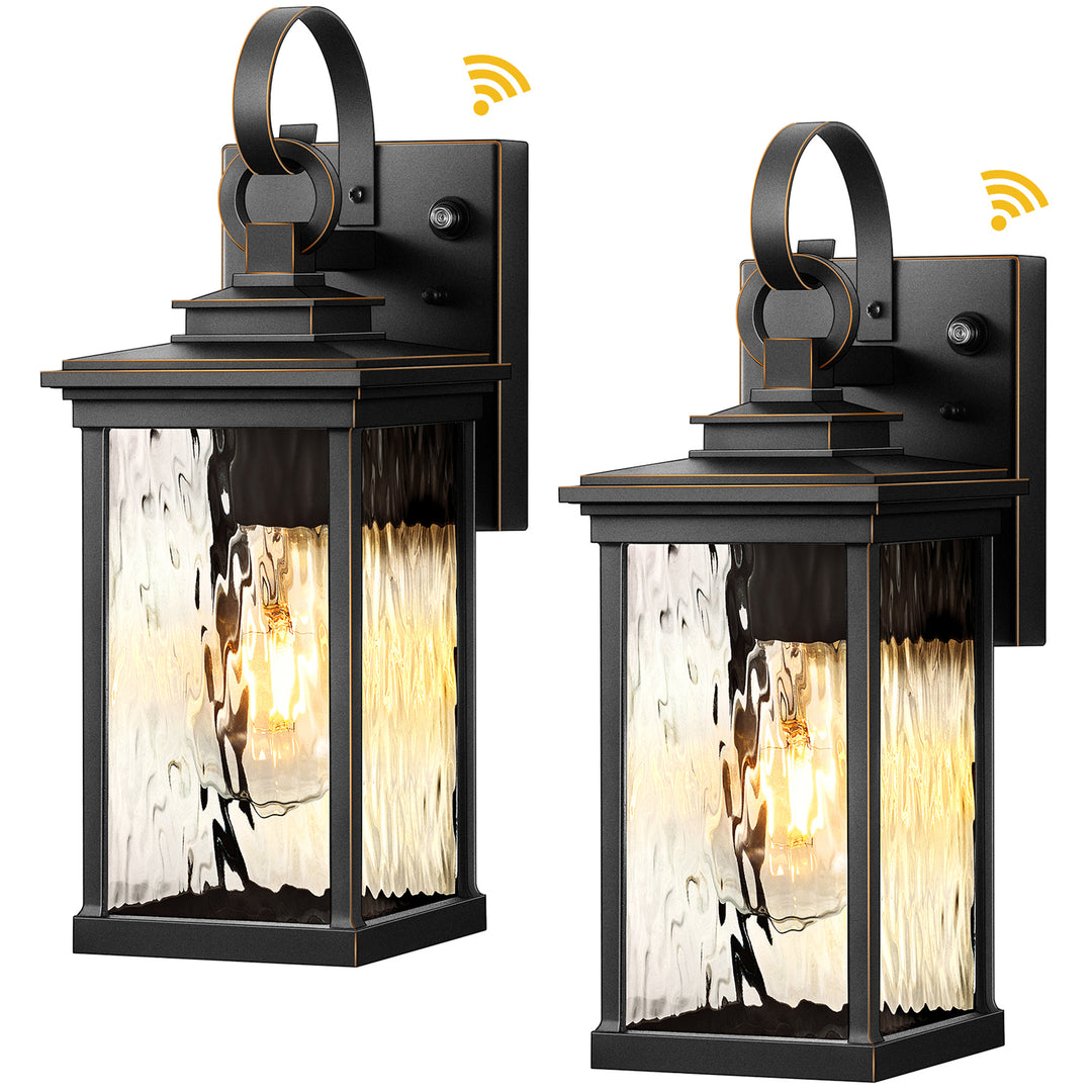 VIANIS Dusk to Dawn Outdoor Wall Lantern, Exterior Light Fixtures for Garage