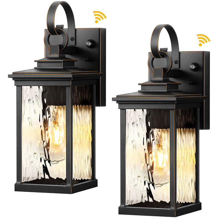 VIANIS Dusk to Dawn Outdoor Wall Lantern, Exterior Light Fixtures for Garage