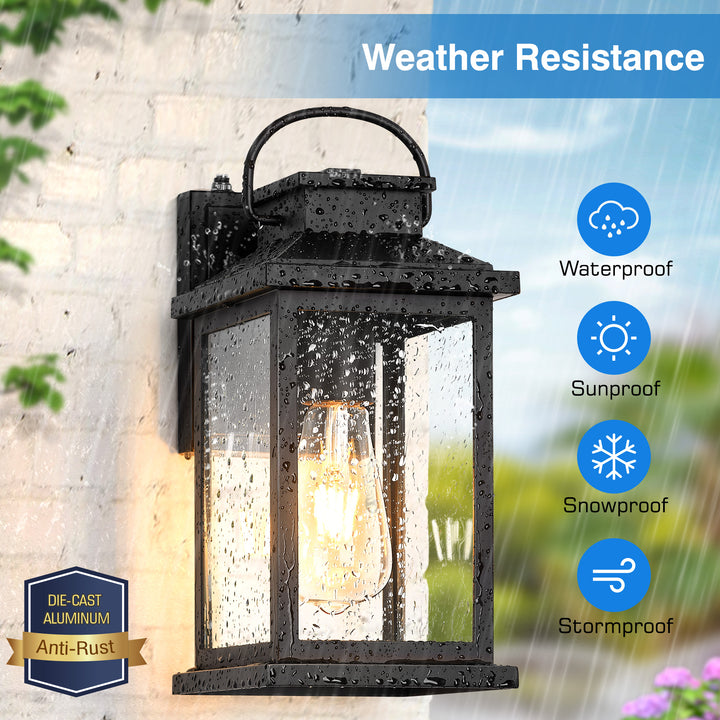 VIANIS Dusk to Dawn Sensor Outdoor Wall Light for House