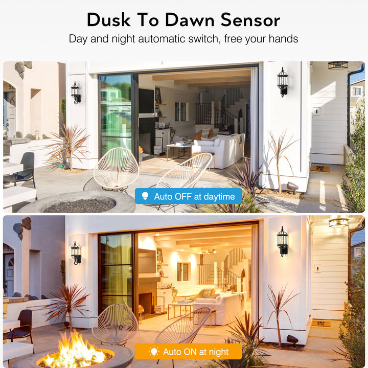 VIANIS Large Dusk to Dawn Outdoor Lighting, Oil Rubbed Bronze Outdoor Wall Lights