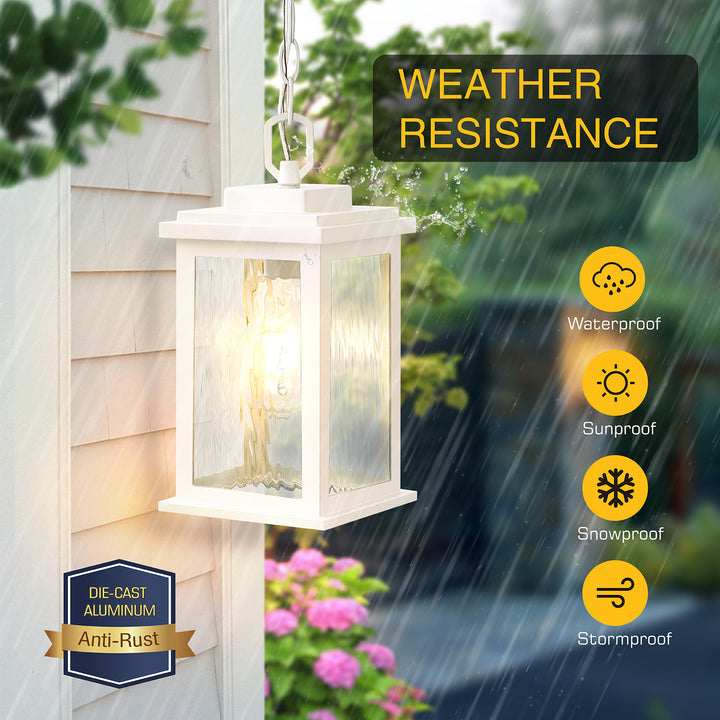 VIANIS Waterproof Outdoor Pendant Light Fixtures