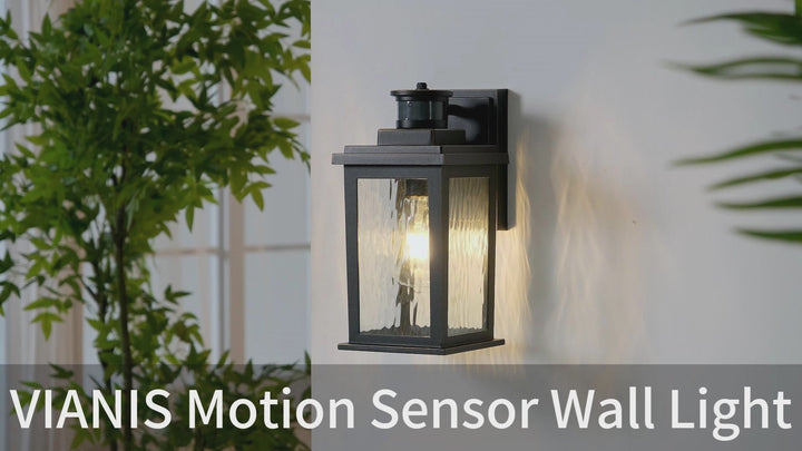 VIANIS Motion Sensor Outdoor Wall Light with Dusk-to-Dawn Sensor